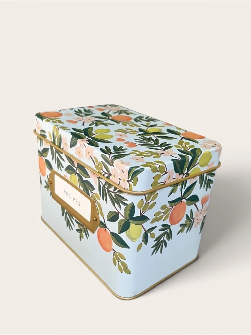 Rifle Paper Co Citrus Floral Recipe Box
